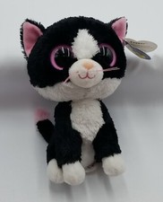 TY Beanie Boos Pepper The Black Cat Solid Eyes Small 6" Plush Purple Tag 2011