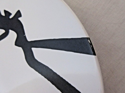 2 Rebecca Moses Heart Soul Style Black Silhouette Dessert Salad Plates - Picture 6 of 9