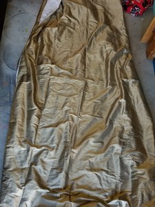 Pottery Barn Taupe Brown Silk Drape Panel 104 X 96 1 Ebay Image Is Loading Pottery Barn 034 Taupe Brown Silk Drape