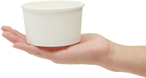 100 Pack Disposable Paper Ice Cream Cups, Dessert Bowls for Sundae Bar, Frozen Y - Picture 5 of 9