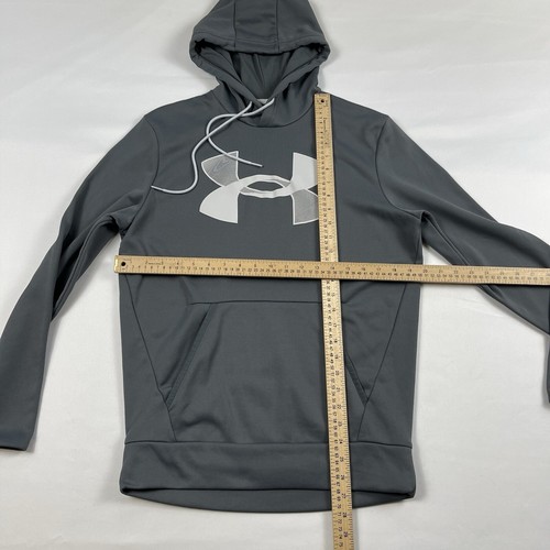 Under Armour Loose  Mens Hoodie Pullover Long Sleeve  Gray Size: Small - Picture 13 of 15