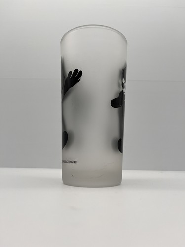 Felix The Cat Monkeys Of Melbourne Frosted Drinking Glass Vintage 1994 Retro - Picture 4 of 16