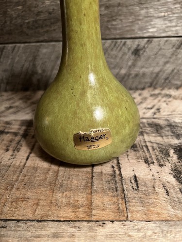 Vintage Royal Haeger USA Green/Blue Glaze Pitcher Ewer Bud Vase 7” - Picture 3 of 10