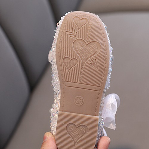 Girls Kids Baby Tiddkers Wedding School Wedding Shoes Show Party Dance Princess/ - Picture 7 of 38