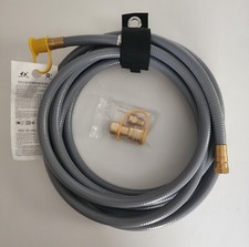 24FT Natural Gas Hose with 3/8 Inch Female Flare by 1/2 Inch Male Quick Connect