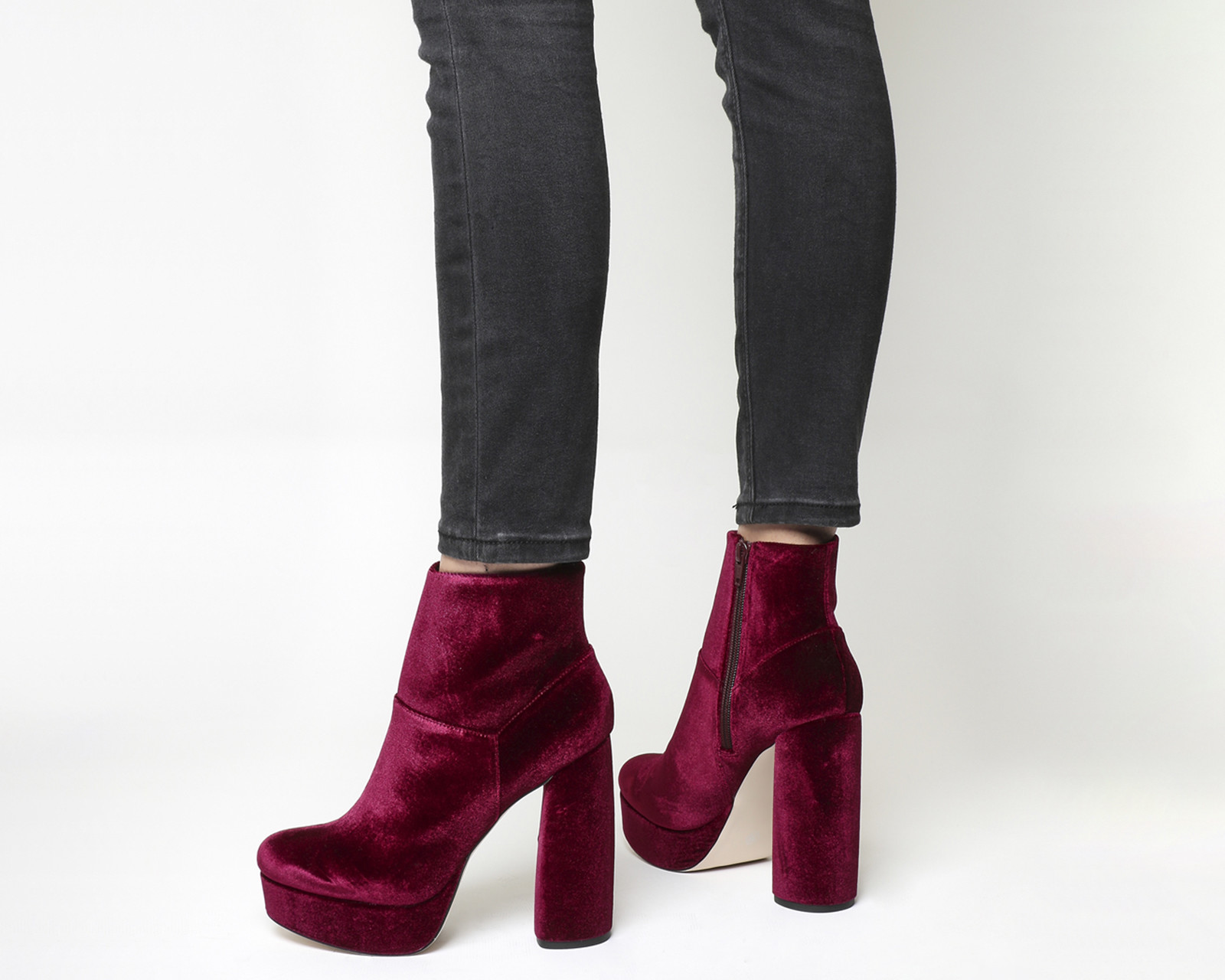 Mujer Office Abbey Road MEGA Botas De Plataforma Vino terciopelo Botas Mujer Office Plataforma Abbey Road MEGA Botas De Plataforma Office Vino terciopelo Botas 7daf07