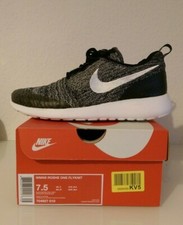 NIKE Roshe One Flyknit 38,5 "Black White Cool Grey " 704927-010 Sneaker