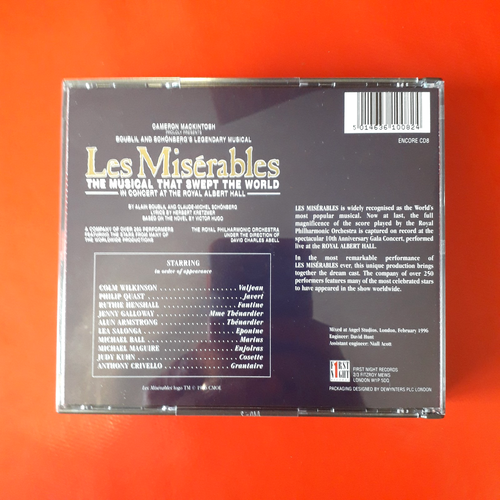 LES MISERABLES - 10TH ANNIVERSARY CONCERT - 2 CD - 1996 - TRACKED POSTAGE - Picture 2 of 4