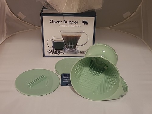Clever Coffee Dripper Apfelgrün Groß 500ml Kaffeemaschine Sicher BPA Frei Kunststoff - Bild 5 von 13