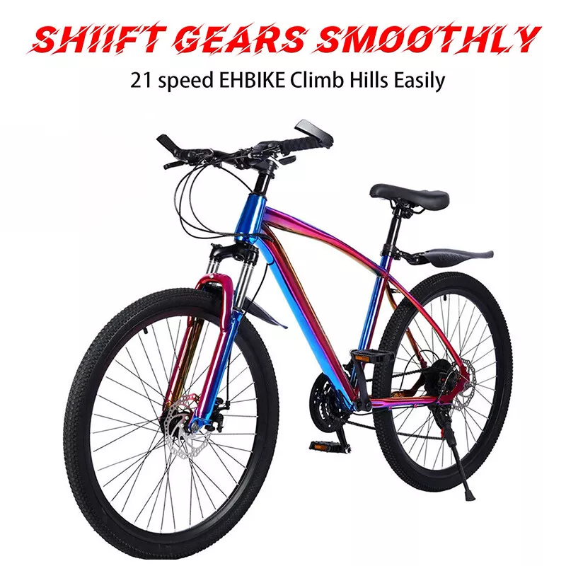 27.5 Inch Mountain Bike With 21 Speed Dual Disc Brakes Full Suspension Non slip