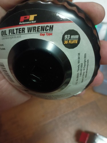 Performance Tool W54115 Oil Filter Wrench - 93mm X 36 Flute - Picture 3 of 5