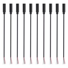 10 Pack 3.5mm Female Jack to Bare Wire Open End TRS 3 Pole Stereo 1/8 3.5mm