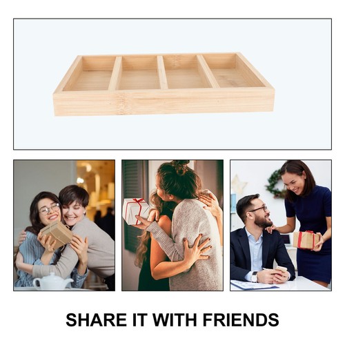 Holz Sonnenbrillen Box Stirnband Tablett Holz Besteck Organizer - Bild 7 von 12