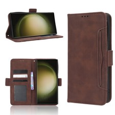 Fashion Flip Leather Card Slot Case Cover For Samsung S24 Ultra S23 S22 S8 Note8