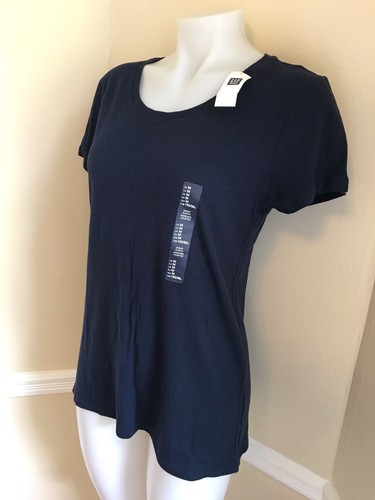 GAP Women`s Favorite Crewneck Tee Short Sleeve T Shirt Top Tapestry Navy NWT - Picture 5 of 5