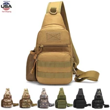 Tactical Sling Bag Shoulder Backpack Military MOLLE Crossbody Pack Chest Daypack