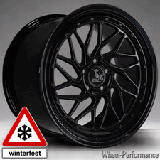 19 Zoll UX14 Tiefbett Alufelgen 8,5x19 5x112 ET35 komplett schwarz für Mercedes