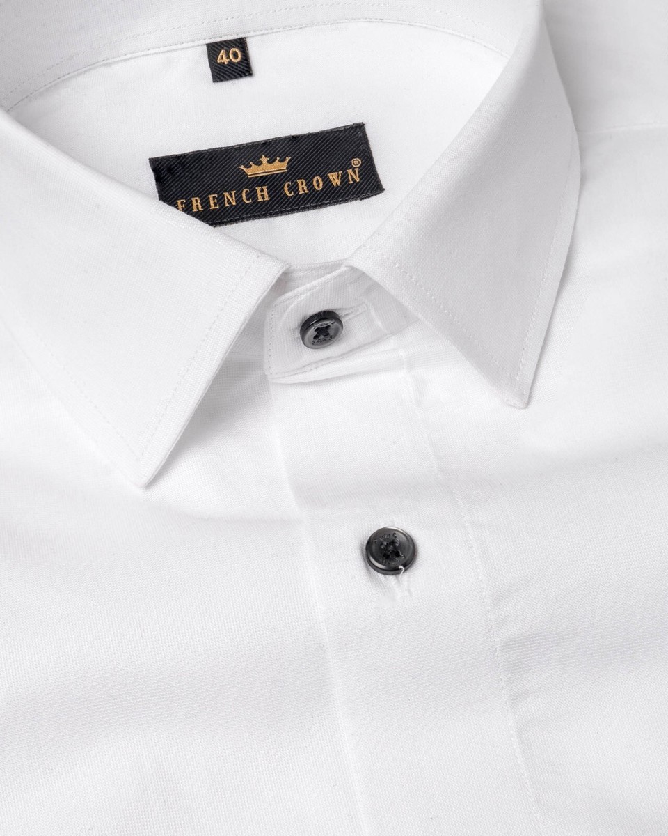 Men's White Shirt 100% Premium Giza Cotton Regular Fit