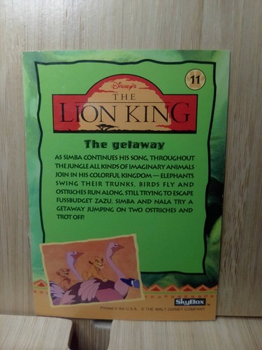 THE LION KING🏆1994 Skybox #11 Trading Card🏆FREE POST - Picture 2 of 2