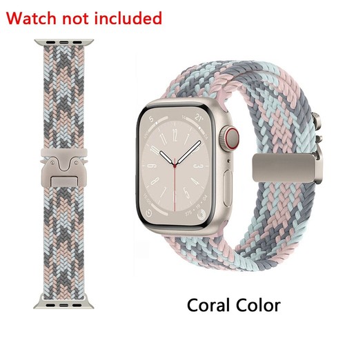 Superior Quality Parachute Buckle Nylon Loop Braided Strap for iWatch S9 41/45mm - Picture 10 of 18