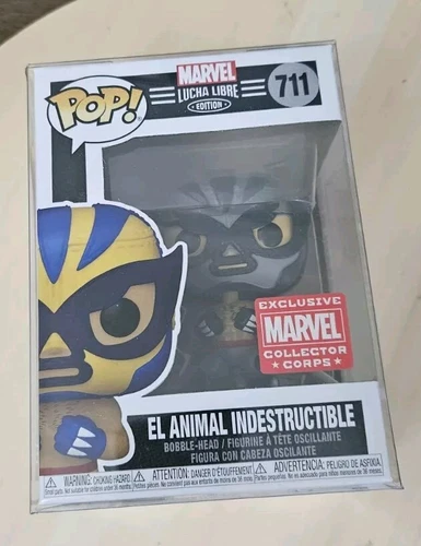 Funko Pop #711 exclusivo de Marvel Collector Corp El Animal Indestructible Lucha 