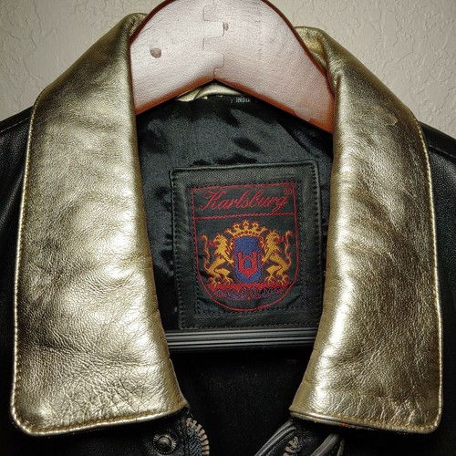 Marine Machine Ladies Leather Racing Jacket Size Small New - Picture 5 of 11