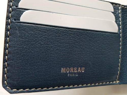 MOREAU PARIS MENS WALLET in CLASSIQUE PRINTED LEATHER/GOAT SKIN - RRP £340 - BN - Picture 9 of 12