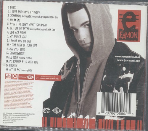 Eamon - I Don't Want You Back CD Brand New - Picture 2 of 2