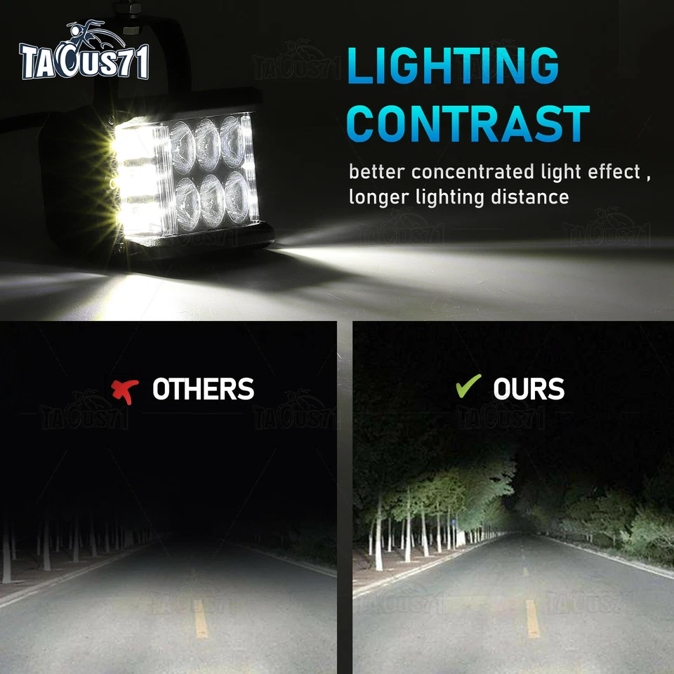 Kit de cables de montaje de luz de zanja LED para Silverado 1500 2500 3500 2007-2014 - 60 W 4"" Foto 4 de 4