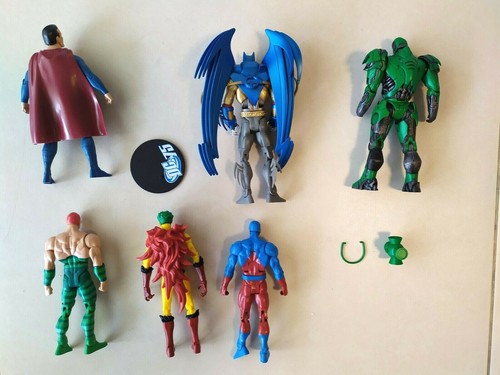 *RARE* DC Comics action figure lot (Superman ,Armored Azrael, Green Lantern STEL - Picture 2 of 9