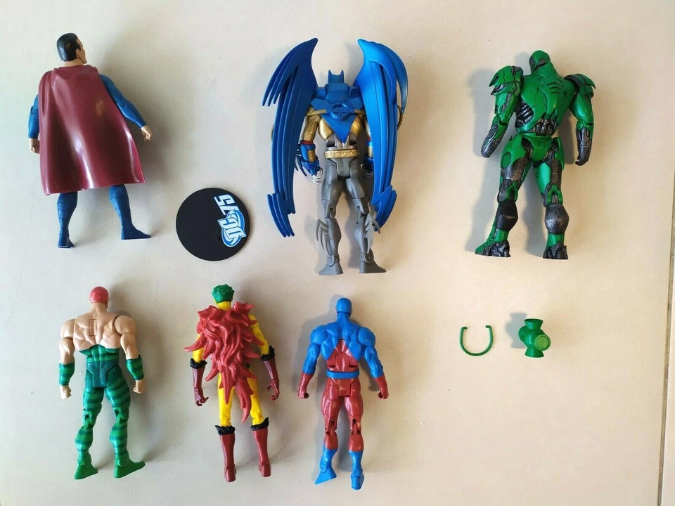 *RARO* Lote de figuras de acción de DC Comics (Superman, Armored Azrael, Green Lantern STEL Foto 2 de 4
