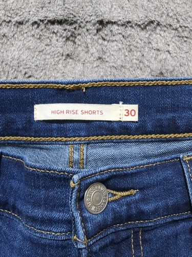 Levi's pantaloncino donna taglio alto taglia 30 lavaggio scuro - Foto 2 di 13