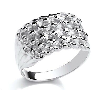Details about Heavy 925 Sterling Silver 3 Row Buckle Keeper Ring Details about Heavy 925 Sterling Silver 3 Row Buckle Keeper Ring