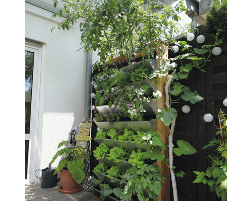 Hochbeet Vertikalbeet bellissa Inalto L8 100 x 32 x 180 cm silber - Bild 1 von 8