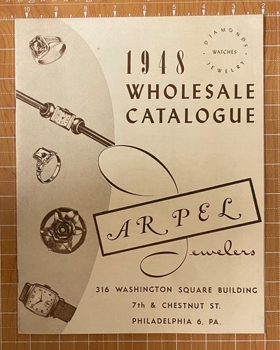 1948 GROSSHANDEL KATALOG ARPEL JUWELIERE & UHREN DIAMANTEN-PHILADELPHIA PA - Bild 1 von 9