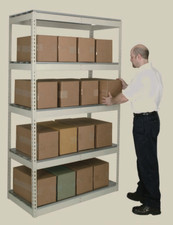 Rivetwell Double Rivet Boltless Shelving Kits (120" high) by Hallowell
