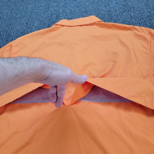 Camisa Field And Stream Hombres XL Naranja Latitud Ventilada UPF Pesca Senderismo Camping - Imagen 7 de 11