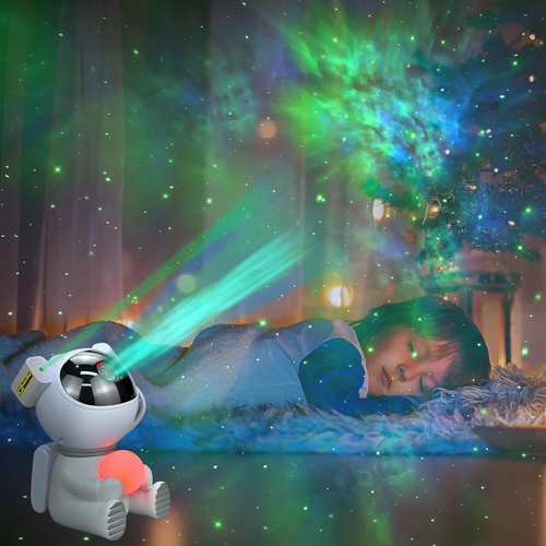 Astronaut Sternenhimmel Projektor,LED Weltraum Nachthimmel Lichtprojektor Lampe - Bild 11 von 12