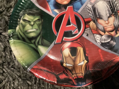 Brandneu in Verpackung Neu Marvel Avengers Packung mit 8 Party Papptellern - 23 cm Durchmesser - Bild 4 von 4