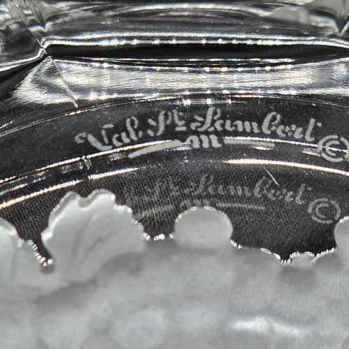 Val St Lambert Crystal Brussels 6" Flared Nappy / Sauce / Berry Dish, Belgium - Picture 6 of 8