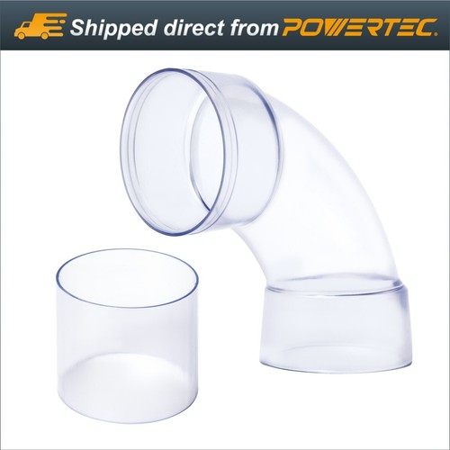 Powertec 70309 4 Zoll Innendurchmesser 90 Grad Winkel für Staubsammelrohre mit Spleiß - Bild 1 von 7