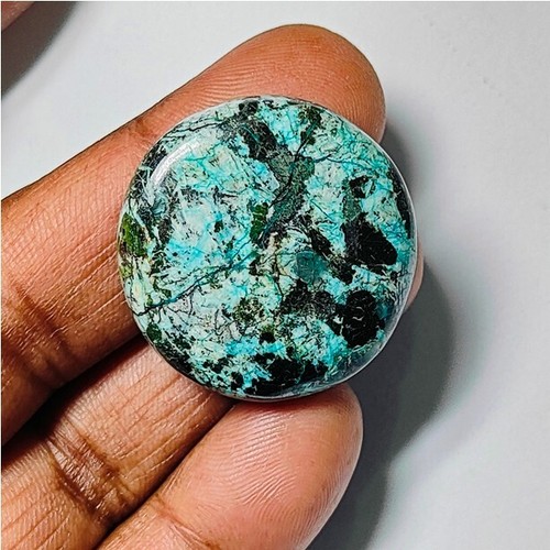 Piedra preciosa suelta cabujón turquesa azurita natural para joyería 82 quilates ME-11307 - Imagen 5 de 5