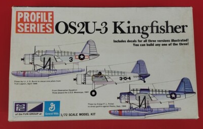 Vintage MPC/General Mills Profile Series 1:72 scale OS2U-3 Kingfisher Model Kit