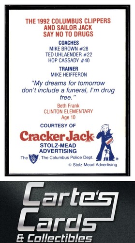 Ted Uhlaender Mike Brown Hop Cassady 1992 Columbus Clippers #2 Coaches - Picture 2 of 2