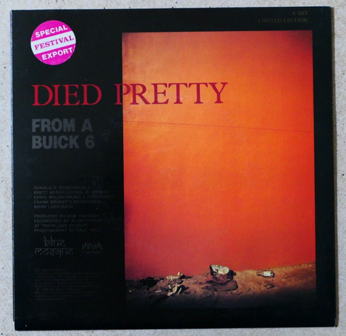 Died Pretty – Towers Of Strength 7" Blue Mosque Festival Records – K 563 MINT- - Picture 2 of 4