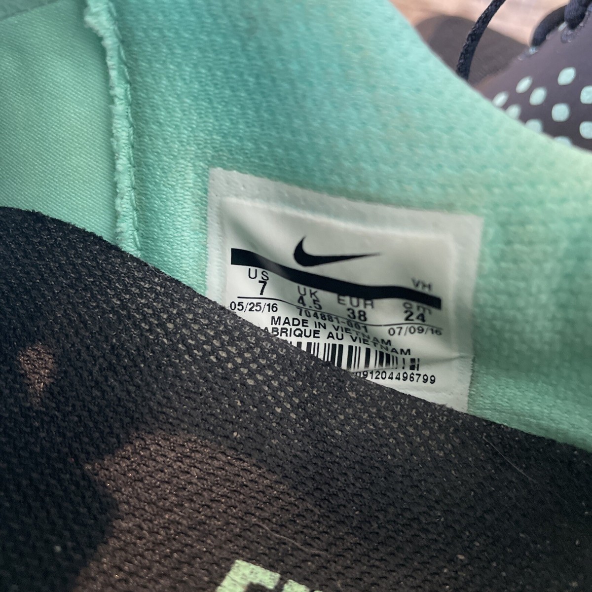 Nike Lite Run 3 Running Shoes black mint green 794881-001 | eBay