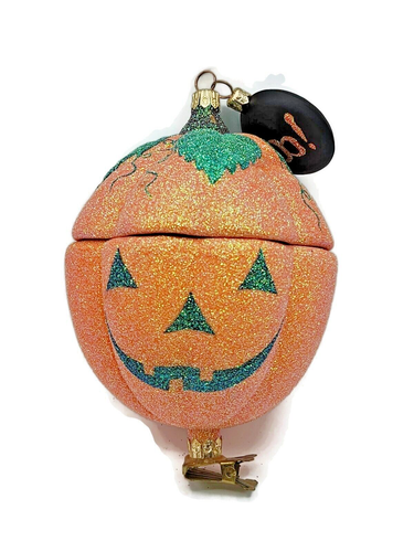 Patricia Breen toller Kürbis Halloween Jack-O-Laterne Clip auf Weihnachtsschmuck