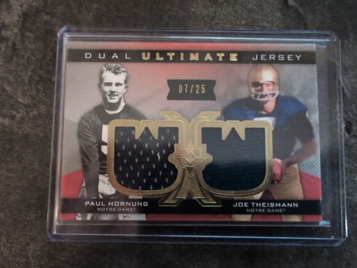 ,PAUL HORNUNG & JOE THEISMANN 2013 ULTIMATE COLLECTION DUAL JERSEY 7/25