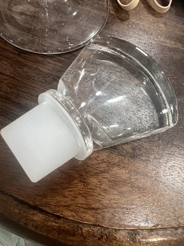 Decantador de vidrio fino vintage de 9" de Drambuie hecho en Italia - Imagen 3 de 9