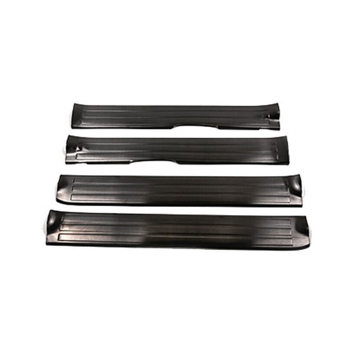 14-2018 For Toyota Tundra Black Threshold Bar Door Sill Protector Plate Titanium - Picture 4 of 6